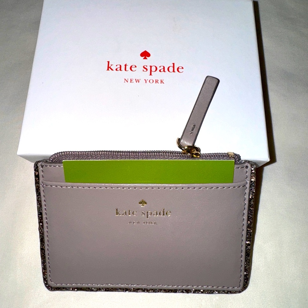 Kate Spade card holder wallet. Like new w/ box!